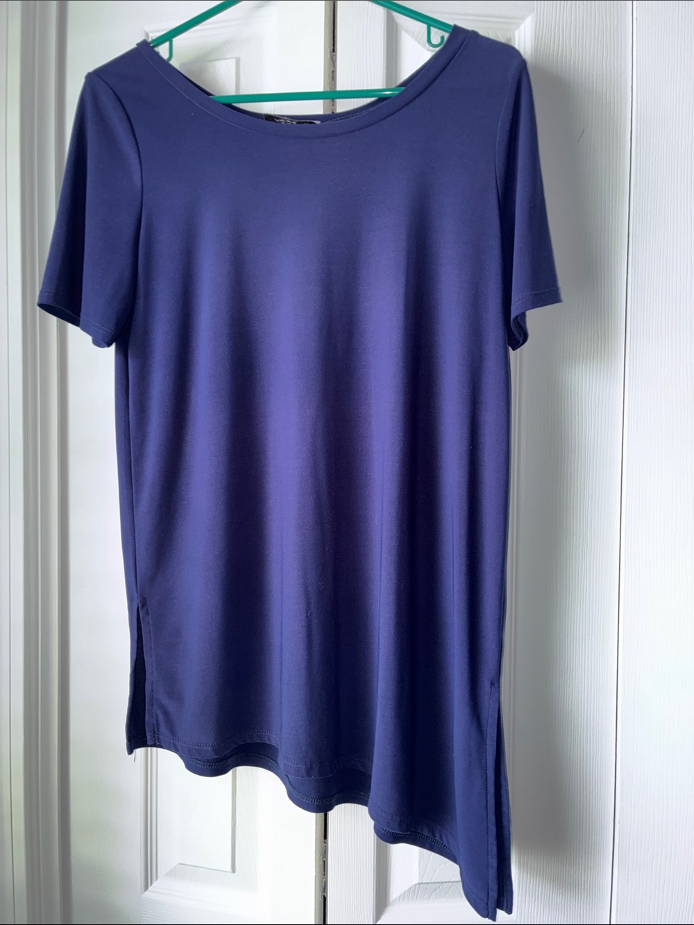 Women’s Short Sleeve Tunic Top - Navy